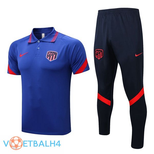 Atletico Madrid polo shirt + broek blauw 2022/2023