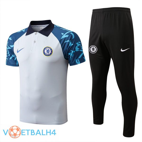 FC Chelsea polo shirt + broek grijs 2022/2023