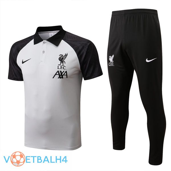 FC Liverpool polo shirt + broek grijs zwart 2022/2023