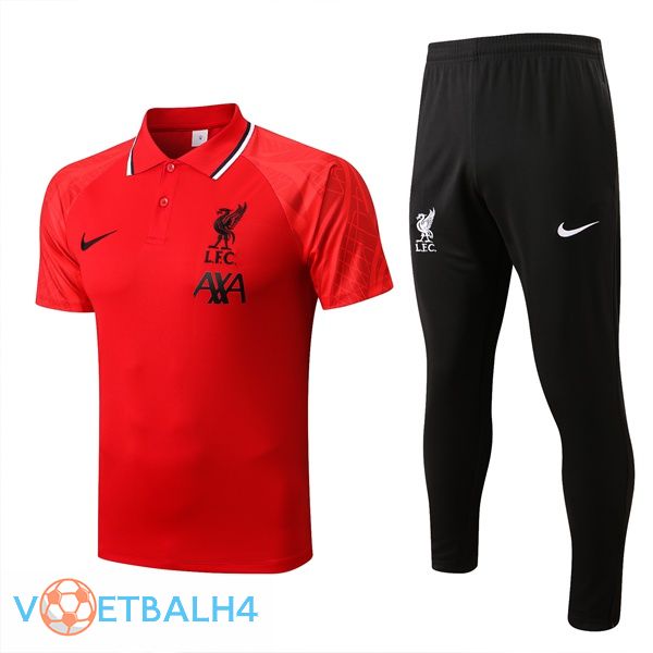 FC Liverpool polo shirt + broek rood 2022/2023