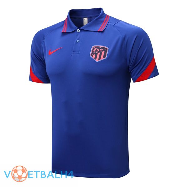 polo shirt Atletico Madrid blauw 2022/2023