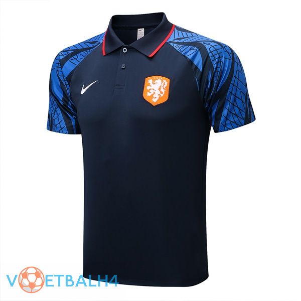 Nederland polo shirt blauw koninklijk 2022/2023