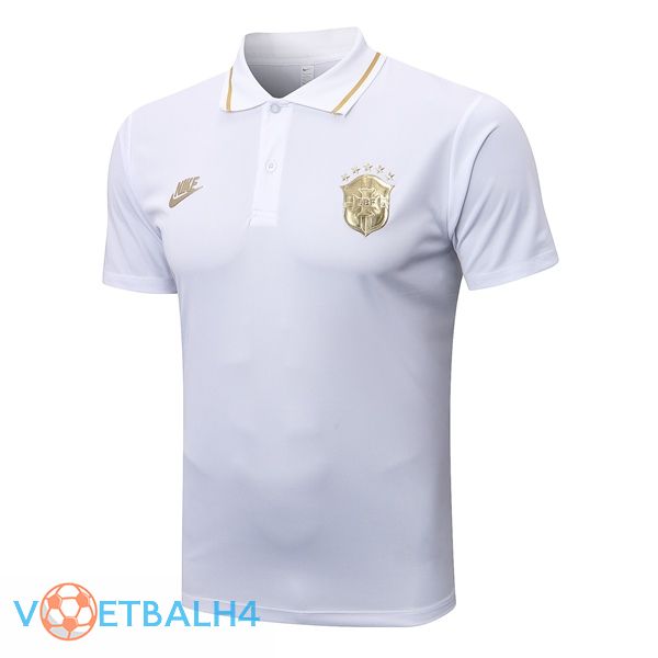 Brazilië voetbal Polo wit 2022/2023