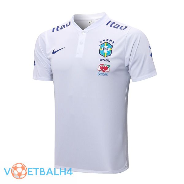 Brazilië voetbal Polo wit 2022/2023