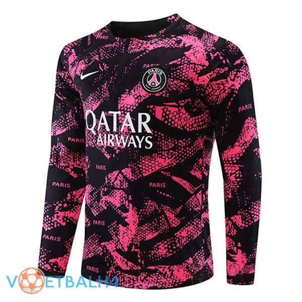 Paris PSG Training Sweatshirt Rose zwart 2022-2023