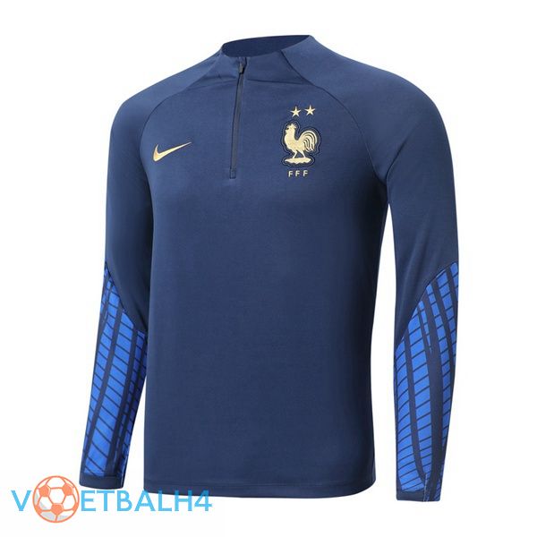 Frankrijk Training Sweatshirt Cyan 2022-2023