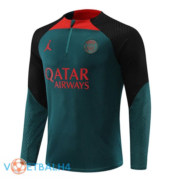 Paris PSG Training Sweatshirt groente 2022-2023