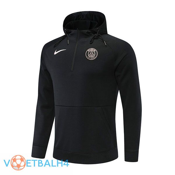 Paris PSG Training Sweatshirt Hoodie zwart 2022/2023