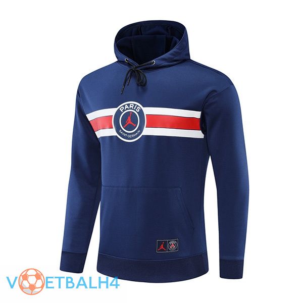 JORDAN Paris PSG Training Sweatshirt Hoodie blauw 2022/2023