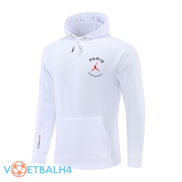 JORDAN Paris PSG Training Sweatshirt Hoodie wit 2022/2023