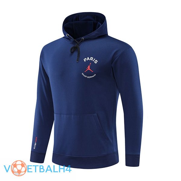 JORDAN Paris PSG Training Sweatshirt Hoodie blauw 2022/2023