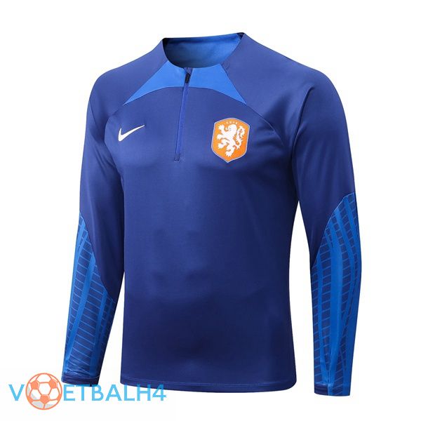 Nederland Training Sweatshirt blauw 2022-2023