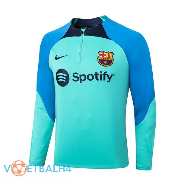 FC Barcelona Training Sweatshirt blauw groente 2022-2023