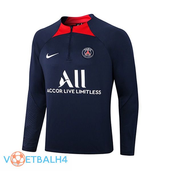 Paris PSG Training Sweatshirt blauw koninklijk 2022-2023