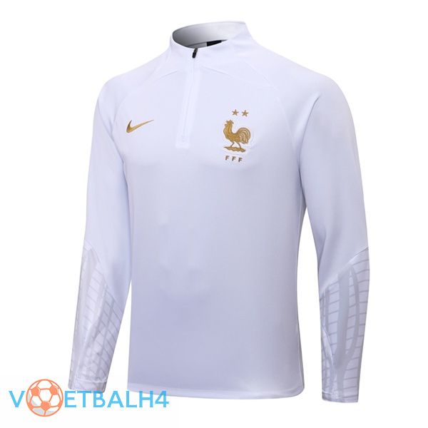 Frankrijk wit Training Sweatshirt 2022/2023