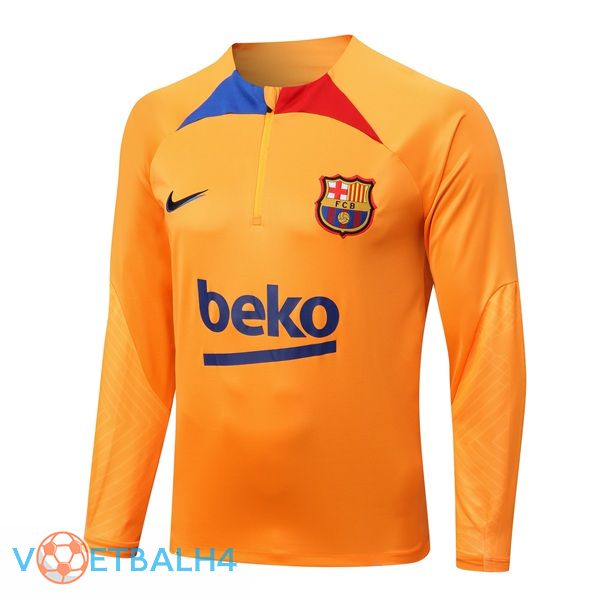 FC Barcelona Training Sweatshirt oranje 2022/2023