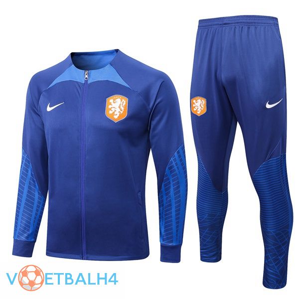 Nederland Trainingsjaspak blauw 2022-2023