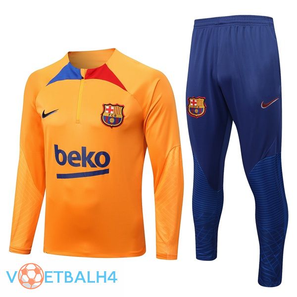 FC Barcelona trainingspak oranje 2022/2023