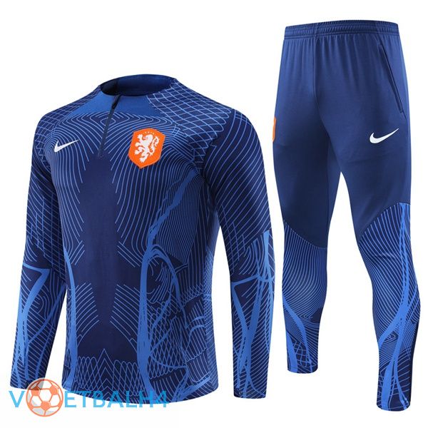 Nederland trainingspak blauw koninklijk 2022-2023