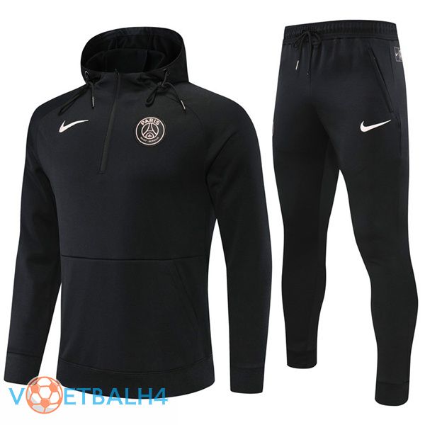 Paris PSG trainingspak Hoodie zwart 2022/2023