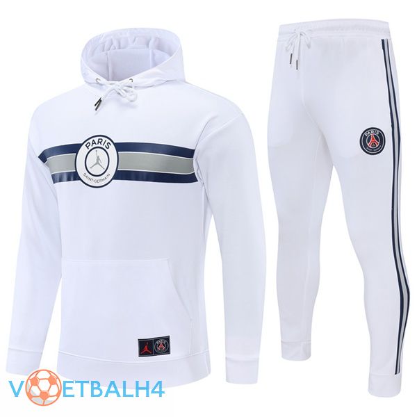 JORDAN Paris PSG trainingspak Hoodie wit 2022/2023