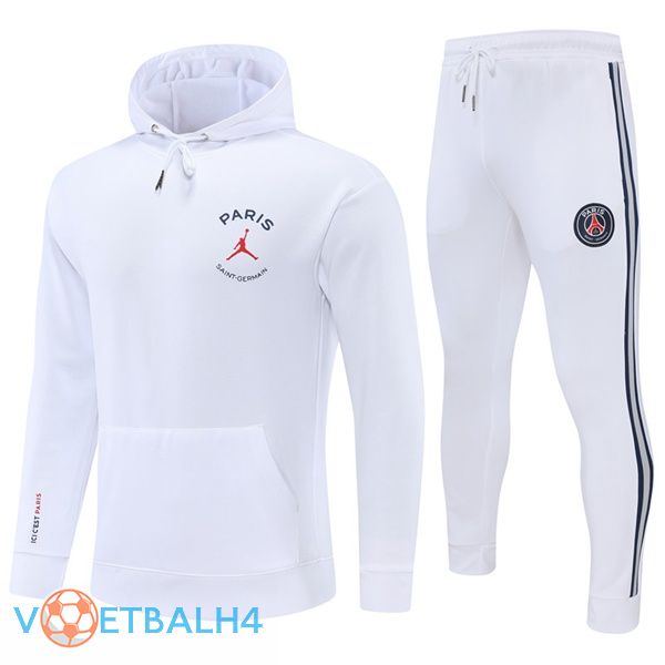 JORDAN Paris PSG trainingspak Hoodie wit 2022/2023