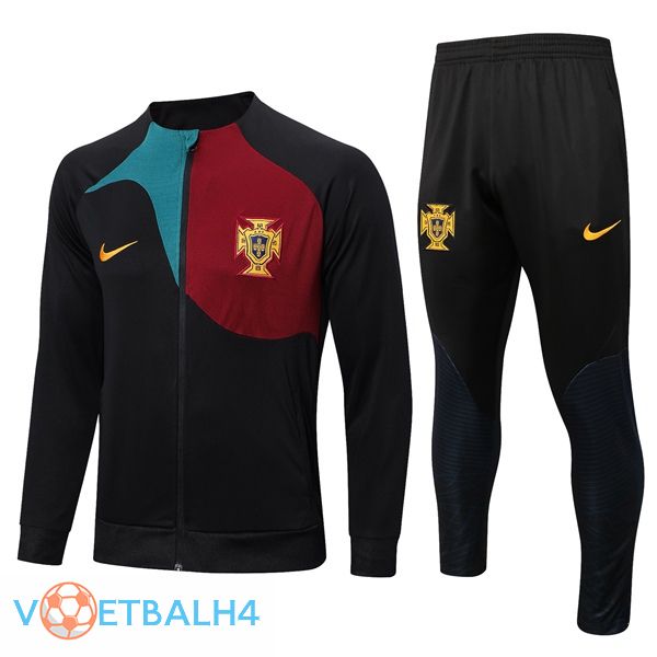 Portugal Trainingsjaspak zwart 2022/2023