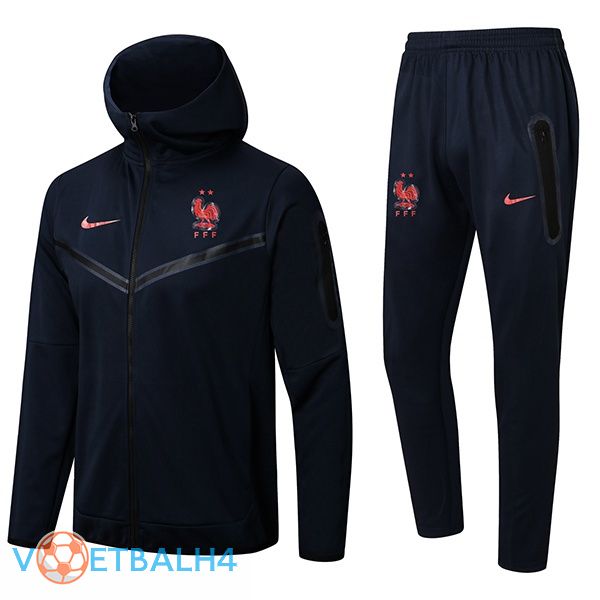 Frankrijk trainingspak Hoodie blauw koninklijk 2022/2023