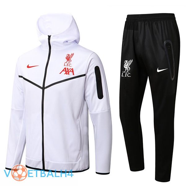 FC Liverpool trainingspak Hoodie wit 2022/2023