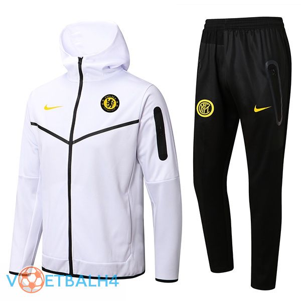 FC Chelsea trainingspak Hoodie wit 2022/2023