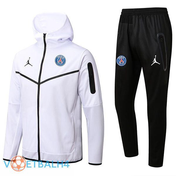 JORDAN Paris PSG trainingspak Hoodie wit 2022/2023