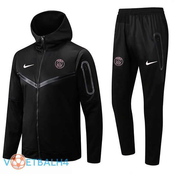 Paris PSG trainingspak Hoodie zwart 2022/2023