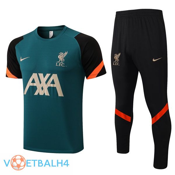 FC Liverpool Training T Shirt + broek groente 2022/2023