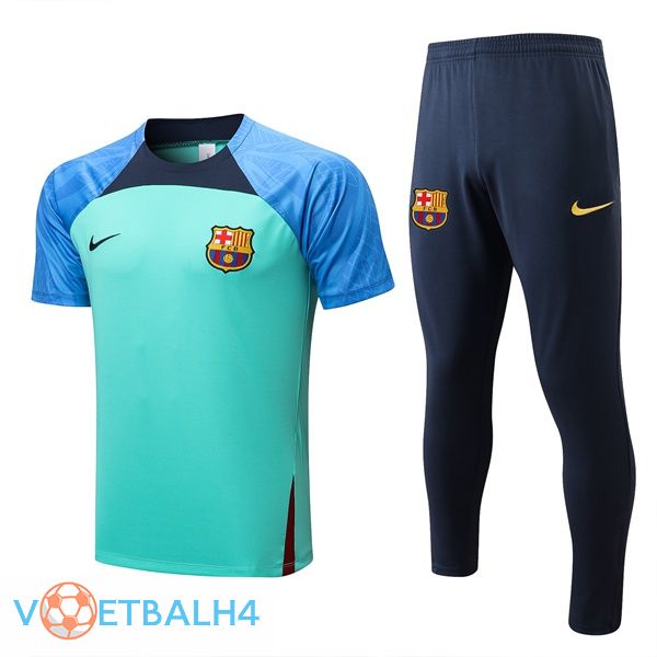 FC Barcelona Training T Shirt + broek groente 2022/2023