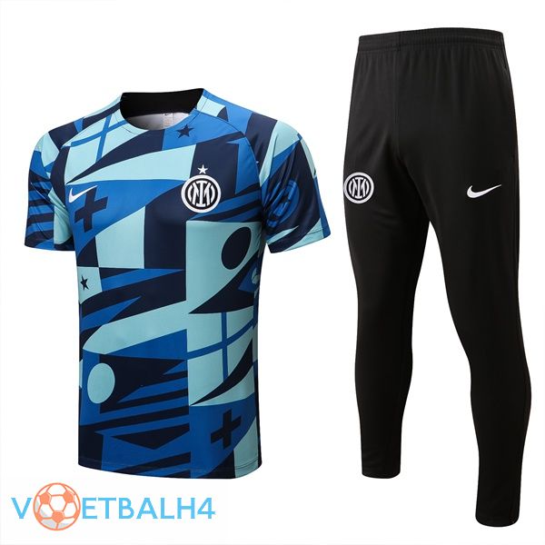 Inter Milan Training T Shirt + broek blauw 2022/2023