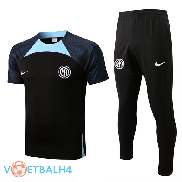 Inter Milan Training T Shirt + broek zwart 2022/2023