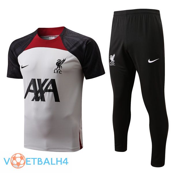 FC Liverpool Training T Shirt + broek grijs 2022/2023