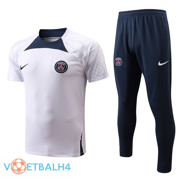 Paris PSG Training T Shirt + broek wit 2022/2023