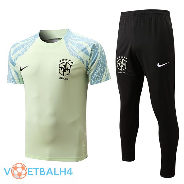 Brazilië Training T Shirt + broek geel 2022/2023