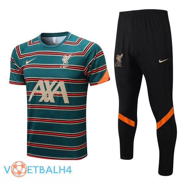 FC Liverpool Training T Shirt Pak + broek groente 2022/2023