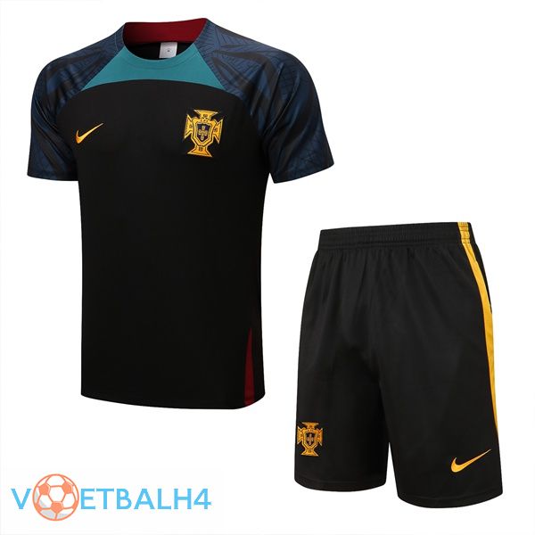 Portugal Training T Shirt + korte broek rood 2022/2023