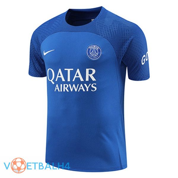 Paris PSG Training T Shirt blauw 2022/2023