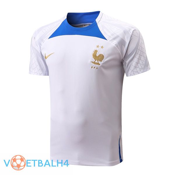 Frankrijk Training T Shirt wit 2022/2023