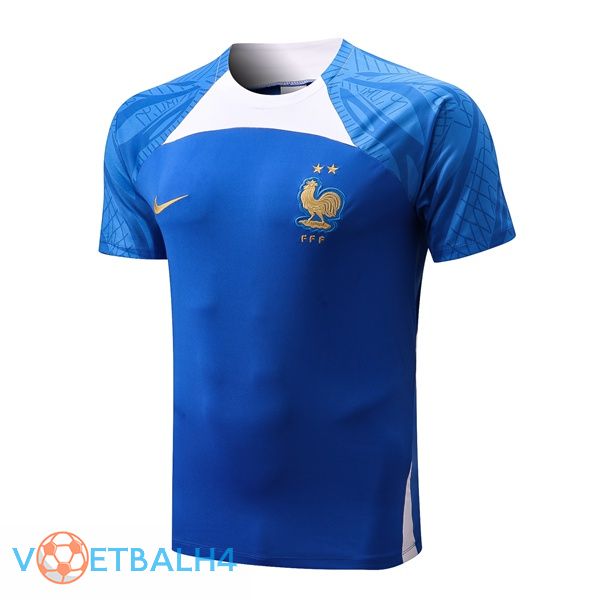 Frankrijk Training T Shirt blauw 2022/2023