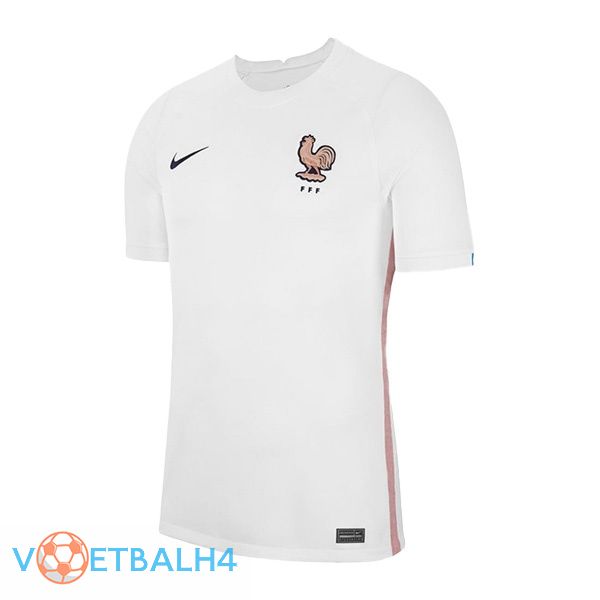 Frankrijk Dames jersey uit wit UEFA Euro 2022 Women's beker