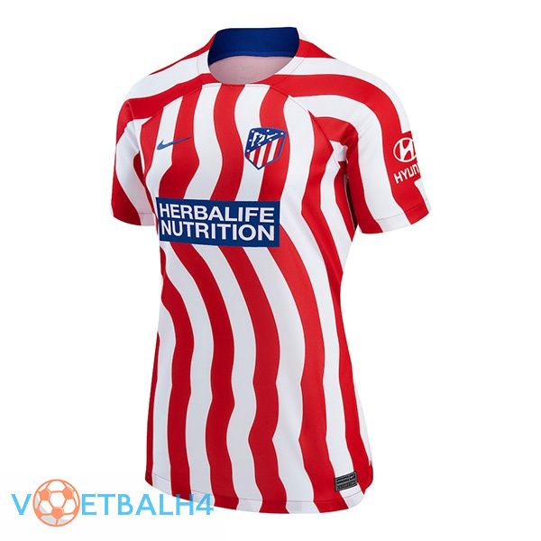 Atletico Madrid Dames voetbal jersey thuis rood 2022/2023