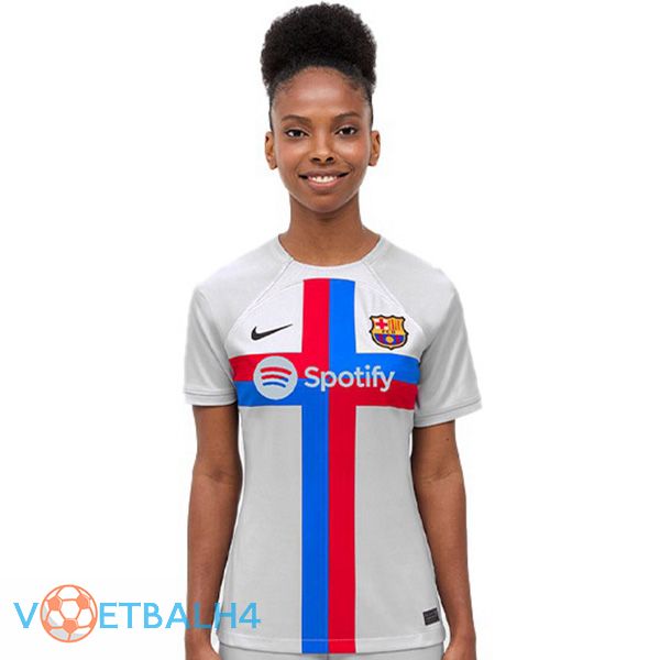 FC Barcelona Women voetbal jerseys derde grijs 2022-2023