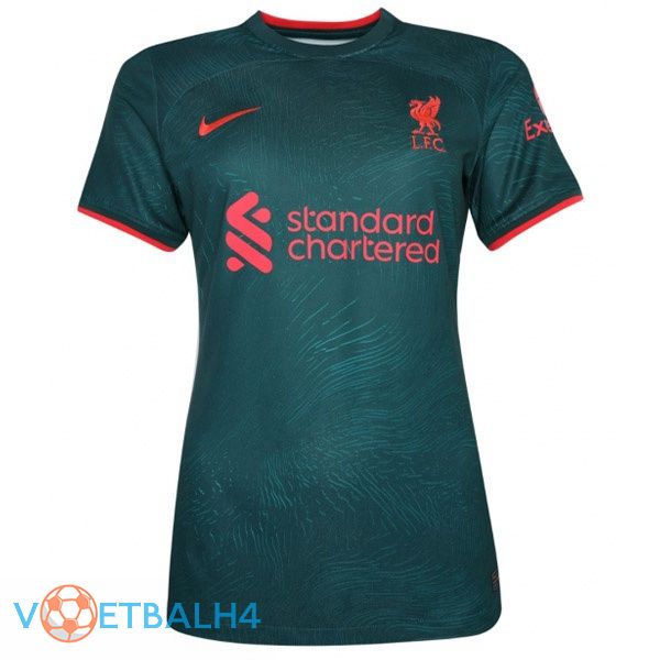 FC Liverpool Women voetbal jerseys derde groente 2022-2023