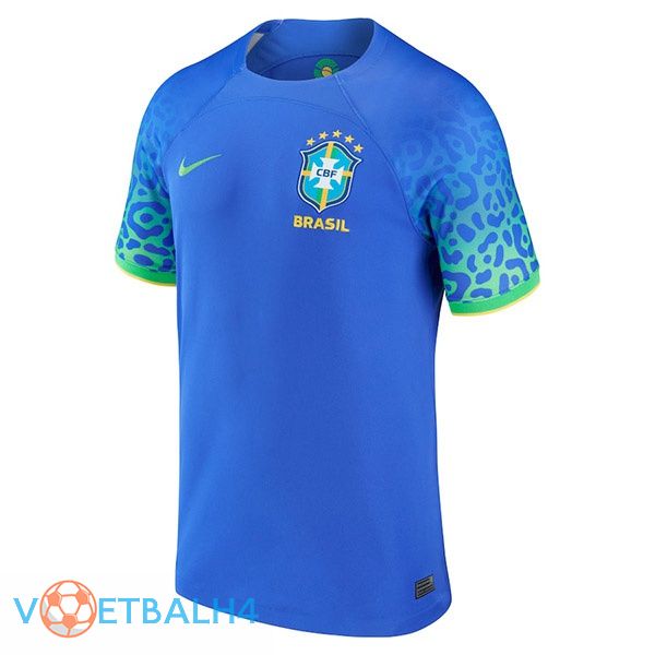 Brazilië Women voetbal jerseys uit blauw 2022-2023