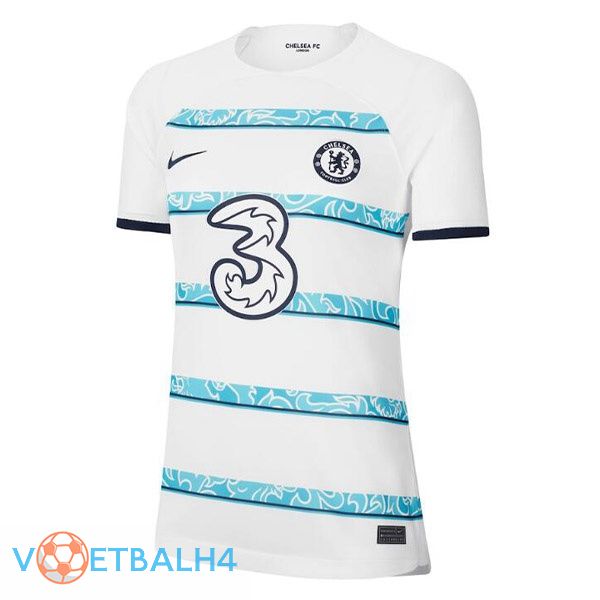 FC Chelsea Women voetbal jerseys uit wit 2022-2023